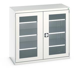 Bott Cubio Glazed Door Window Engineers / Laboratory Cupboards Perspex Glazed Cupboard 1300W x 650mmD x 1200mm H